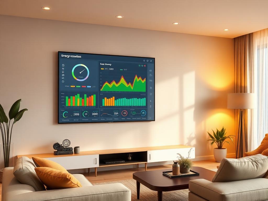 Panel de control de consumo energético en una vivienda